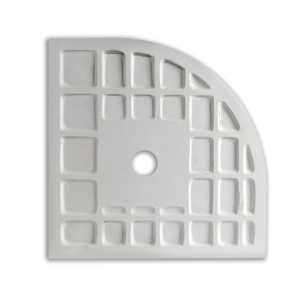 Plato de Ducha Semicircular de Resina Blanca Milan 90x90, Producto Premium - Product Image 6
