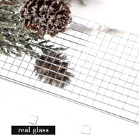 Miroirs en verre carrés carreaux de mosaïque autocollants de mosaïque de miroir pour l'artisanat, bricolage décoration intérieure boules disco carreaux