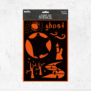 Pochoir d'Halloween en plastique pour le bricolage et les loisirs créatifs - Product Image 2