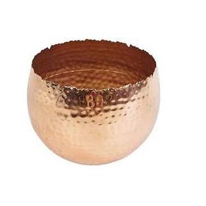 Jardinière de table en cuivre plaqué et peint par poudrage pour salon et jardin – Pots de plantes métalliques personnalisables de style américain - Product Image 3