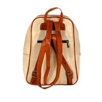 Sac à dos marocain unisexe en cuir blanc laiteux pur fait main, style rétro, avec fonctions RFID et résistantes à l'eau – Articles en cuir en gros