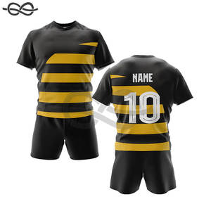 เครื่องแบบรักบี้ดีไซน์ลายนูนสำหรับทีมชุดทีมสั่งทำพิมพ์ซับลิเมชันสำหรับผู้ชาย - Product Image 4