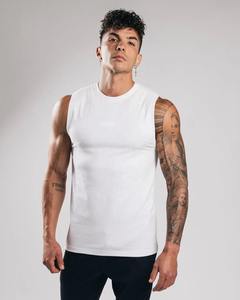 เสื้อกล้ามสำหรับผู้ชายสไตล์ใหม่,เสื้อแขนกุดใส่เล่นกีฬาแบบไม่เท่ากันเสื้อกล้ามผู้ชาย - Product Image 5