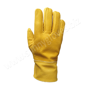 Wholesale High Quality Cow Hide Leather Fabric Liner Work <b>Gloves</b> <b>Driver</b> <b>Gloves</b> - Product Image 2
