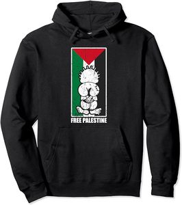 Sudadera con capucha unisex para el suéter de Palestina libre de invierno Impreso en 3D con técnica de sublimación Teñido liso - Product Image 4