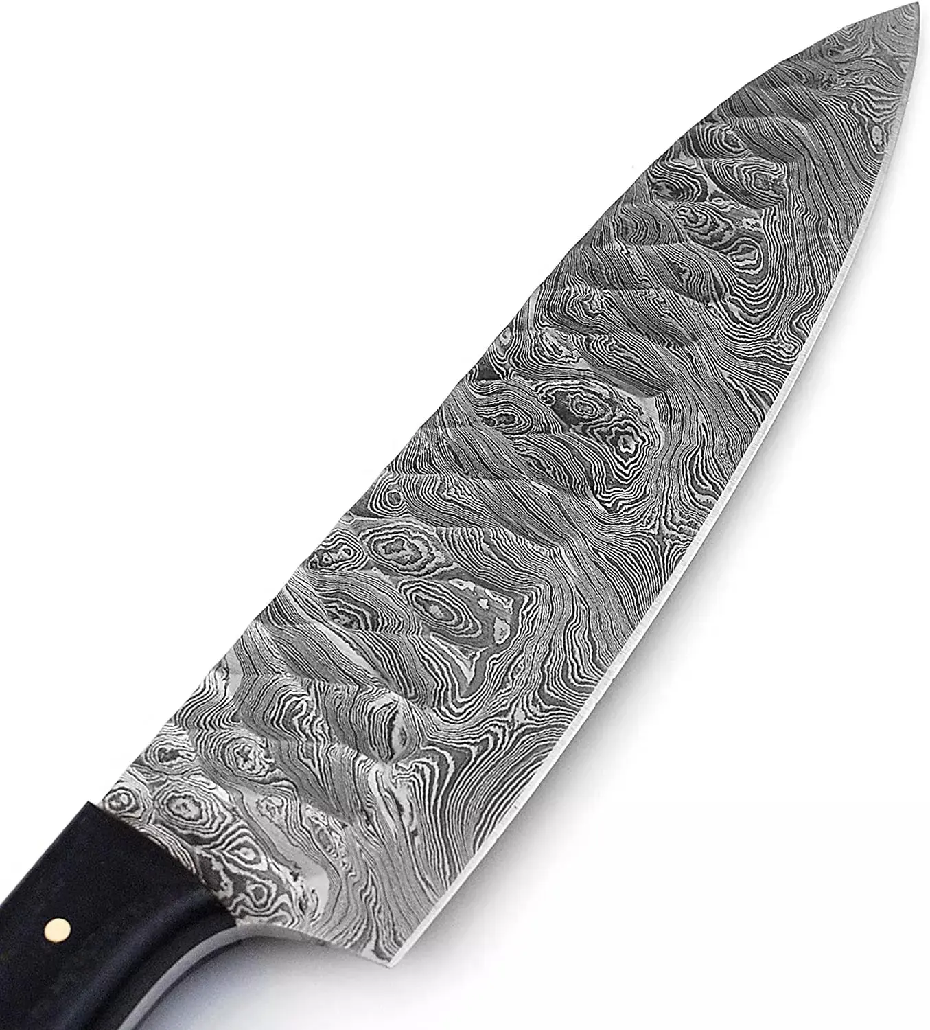 Chef Knife | Custom Handmade Damascus Steel Chef Knife with genuine Leather Sheath | Wholesale Pakistani Knife