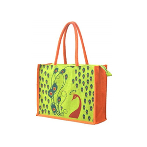 Sacs fourre-tout en jute imprimés personnalisés de grande taille à faible prix avec petit logo Bangladesh - Product Image 2