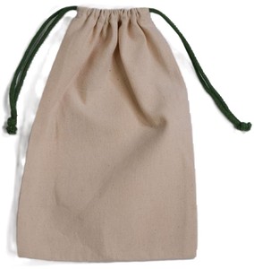 Bolsa de cosméticos con cordón de algodón orgánico ecológico para mujer, tela reciclada suave, joyería, maquillaje, almacenamiento de viaje, artesanía promocional - Product Image 1