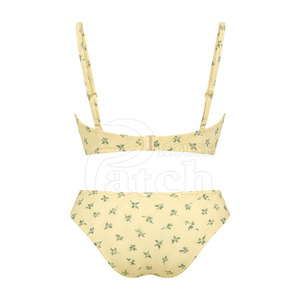 Women <b>Bikini</b> <b>Set</b> Fashion Two Piece Swimsuit High Waist Bottom Stylish Top Stretch Summer Resort Beachwear Poolside Collection - Product Image 2