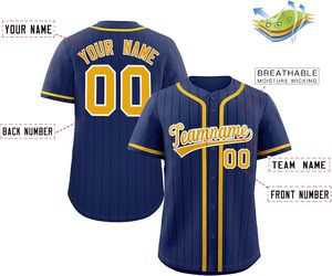 Jersey de béisbol de alto rendimiento, camiseta de softbol de malla con botones personalizados, letras bordadas que absorben la humedad, Sarga de aparejos - Product Image 2