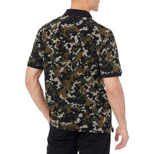 Polo imprimé camouflage pour homme, polo à manches courtes pour homme, tenue de rue, nouveau style, fabriqué par Dress Sports - Product Image 3