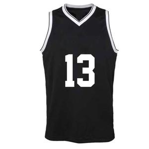 Maillot de basket-ball noir personnalisé OEM pour hommes, numéro de nom d'équipe cousu, maillot de basket-ball réversible en vrac, fournisseur du Pakistan - Product Image 3