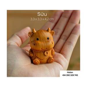 Artículos de decoración grabados con animales ecológicos, Natural material de madera, la mejor opción para la seguridad ambiental, adornos de regalo para la decoración del hogar - Product Image 4