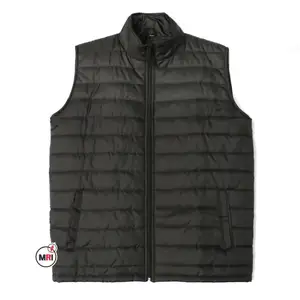 MRI Brand New Black Men Women Zipper Bubble Puffer Vest battery heated vest unisex hunting heated vest Made IN Pakistan