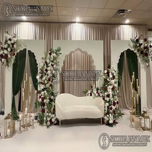 <b>Victorian</b> Style White Theme Wedding Stage - Product Image 2