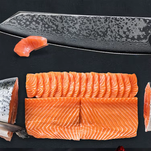 Wholesale Customized High Quality Handmade Ambidextrous Chef Knife Kitchen Knives Damascus High <b>Carbon</b> Steel Dishwasher Safe OEM - Product Image 5