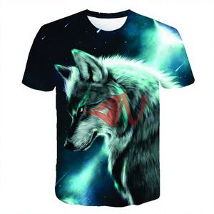 Camiseta con estampado 3D de lobo Animal de entrega rápida para hombre, Digital Camiseta con estampado, ropa gráfica, Camiseta con estampado de gran tamaño completo - Product Image 2