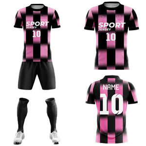 Haute sur mesure léger Polyester enfants maillots de sport ensemble complet Football Football entraînement uniforme Sublimation Football uniforme - Product Image 6