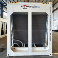 DrolinBox USA Siap Pakai Peralatan Pusat Data 40ft Pendingin Cair 192 Unit S21 Hydro 1000kW