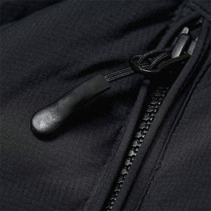 Chaqueta acolchada larga de corte regular con cremallera sólida de primera calidad para hombre, cálida, impermeable, acolchada personalizada para invierno - Product Image 5