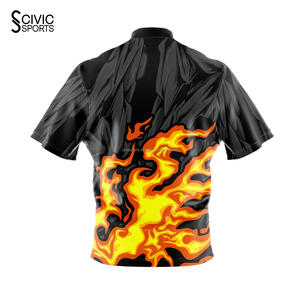 Elegante Bowling Polos Ropa Deportiva Maillot De Fútbol Camisetas Sublimación Personalizada Rayas Retro Fútbol Jersey - Product Image 6