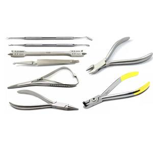 Stainless Steel Manual Orthodontic Wire Bending Pliers Dental <b>Bracket</b> Removing Placing Instrument Set - Product Image 2