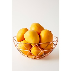 Iron Metal Storage <b>Basket</b> offers strong, sleek storage for fruits, kitchen accessories, and dining essentials - Product Image 1