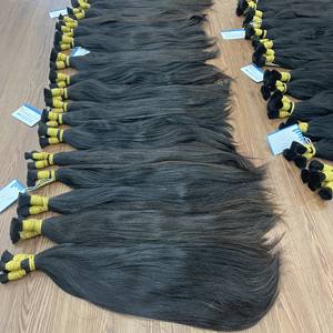 Ventre d'extensions de cheveux pour bébés en vrac Cheveux humains vietnamiens un donneur Super soyeux Super Smoothy Grand stock Prêt à expédier - Product Image 3