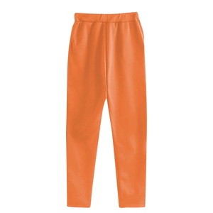 กางเกงวอร์มขายาวทรงตรงเอวสูงบุขนแกะแบบเป็นมิตรกับสิ่งแวดล้อมสำหรับผู้หญิง ไซส์พลัส สไตล์ลำลองสำหรับเล่นกีฬา ฤดูร้อน นำเข้าจากบังกลาเทศ - Product Image 2