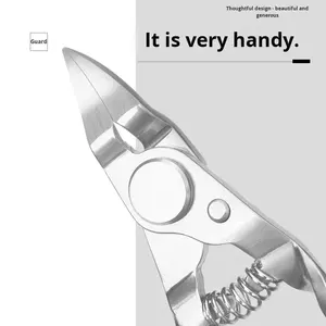 Haute qualité professionnel soin des ongles manucure pédicure en acier inoxydable Double ressort cuticules pinces par ANAAIF - Product Image 6