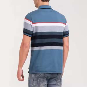 Polo de algodón para hombre, camiseta informal para hombre, logotipo bordado informal personalizado, ropa de golf para hombre - Product Image 2