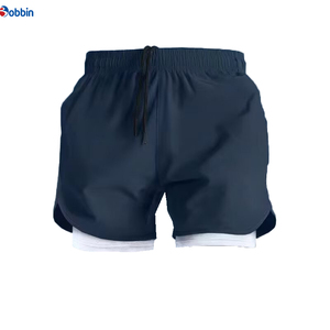 Shorts de sport 2 en 1 avec doublure plus longue, shorts personnalisés pour hommes, shorts de course pour hommes, shorts d'entraînement en plein air, shorts de yoga - Product Image 2