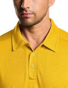 Polos tactiques personnalisés pour hommes Séchage rapide à manches courtes Golf Performance Tops Tissu piqué UPF léger et respirant - Product Image 3
