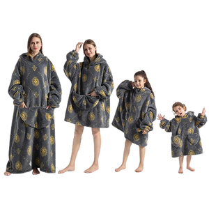 Mantas Tejidas Extra Grandes, Cómodas y Lindas con Capucha, Diseño Nuevo, Logotipo Personalizado, Ropa Familiar para Adultos y Niños - Product Image 5