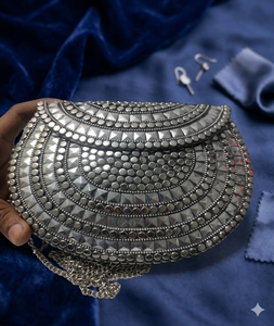Pochette de luxe en mosaïque métallique classique indienne, fabriquée à la main, exportée directement d'usine, pour femmes, à bas prix - Product Image 5