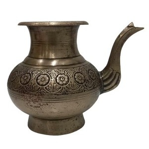 Lota de Latón Puro Vintage de Alta Calidad con Grabado y Acabado Pulido para Uso en la Cocina, Artículo de Cocina Lota Árabe Antiguo - Product Image 2