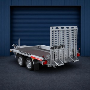 Remolque de Plataforma de Aluminio 7x14 de Doble Eje con Elevación Hidráulica para Trabajo Pesado - Product Image 3