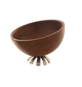 New Trends Food Serving Wooden Bowl Used for Kitchenware <b>Tabletop</b> Dinner Serving Bowl With High Quality Wedding Decoration - Product Image 2