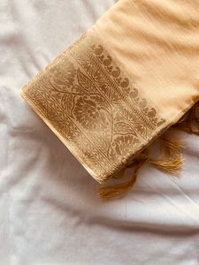 ผ้าไหมส่าหรีสำหรับผู้ใหญ่มินาการิหนักขอบ zari แท้ - Product Image 6