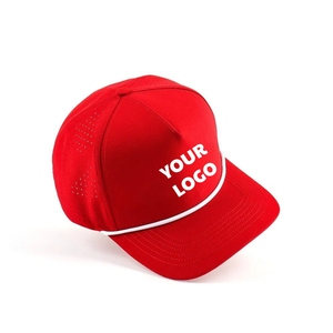 Casquettes de golf personnalisables imperméables UPF50+ avec trous découpés au laser, casquette classique 5 panneaux haute performance, logo personnalisé, anti-transpiration, séchage rapide - Product Image 2