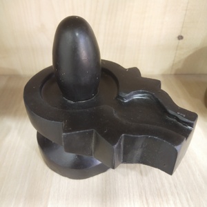 Acheter Narmadeshwar Original pierre Shivling Narmada rivière Shiva Lingam cristal Lingam Temple Shivling Reiki Puja cristal Shivling - Product Image 6
