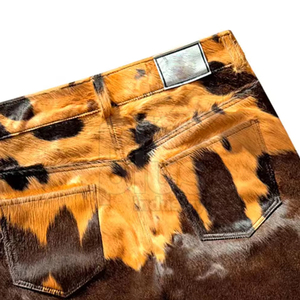 Shorts en cuir de vache véritable, solides, décontractés, tendance, confortables, de haute qualité, service OEM, vêtements de tous les jours - Product Image 6