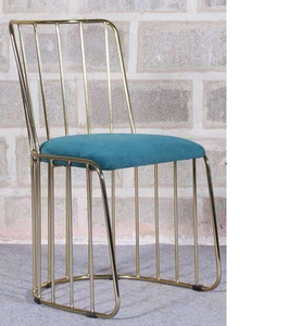 Silla de comedor ergonómica de lujo moderna y decente con asiento de acero cromado y cuero sintético para Office Cafe - Product Image 6