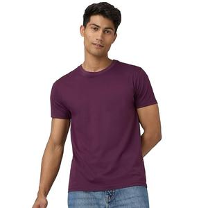 เสื้อยืดคอกลมทำจากผ้าฝ้ายโพลีเอสเตอร์สำหรับฝึกวิ่งโยคะ - Product Image 4