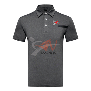 Polo de hombre con logotipo de impresión personalizado de alta calidad, camiseta Polo de hombre flexible de Material personalizado - Product Image 3