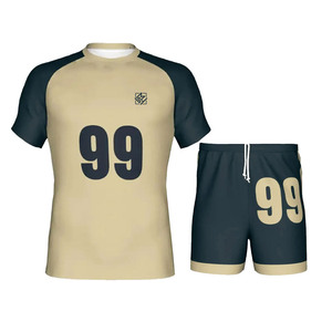 Tenues de volley-ball pour hommes adultes de haute qualité avec impression de logo personnalisée, 100% polyester, ensembles de vêtements de sport d'extérieur - Product Image 1