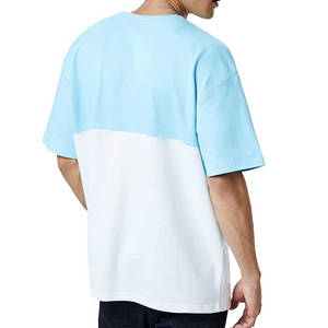 เสื้อยืดโอเวอร์ไซส์ฮิปฮอปของผู้ชายผ้าฝ้าย100% เฮฟวีเวต/เสื้อเชิ้ตลำลองทรงหลวมสีพื้นคุณภาพสูงสำหรับผู้ชาย - Product Image 2
