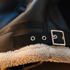 <b>Men's</b> High Quality Leather <b>Shirt</b> Stand Collar Waterproof Breathable Autumn <b>Winter</b> Thickened Warm Casual <b>Shirt</b> - Product Image 5