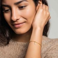 Bracelet minimaliste en argent sterling 925 avec pendentif feuille d'olivier naturelle, personnalisable