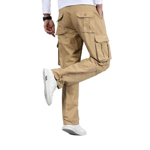 Fábrica Casual algodón Cargo logotipo personalizado Color sólido suelto recto deportes al aire libre diseño alto bajo solapa al por mayor - Product Image 3